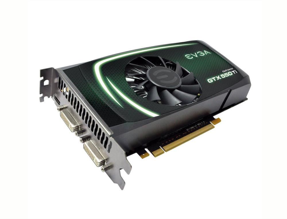 01G-P3-1557 EVGA Nvidia GeForce GTX 550 Ti 1GB GDDR5 192-Bit Mini HDMI / DVI PCI-Express 2.0 x16 HDCP Ready SLI Support Video Graphics Card