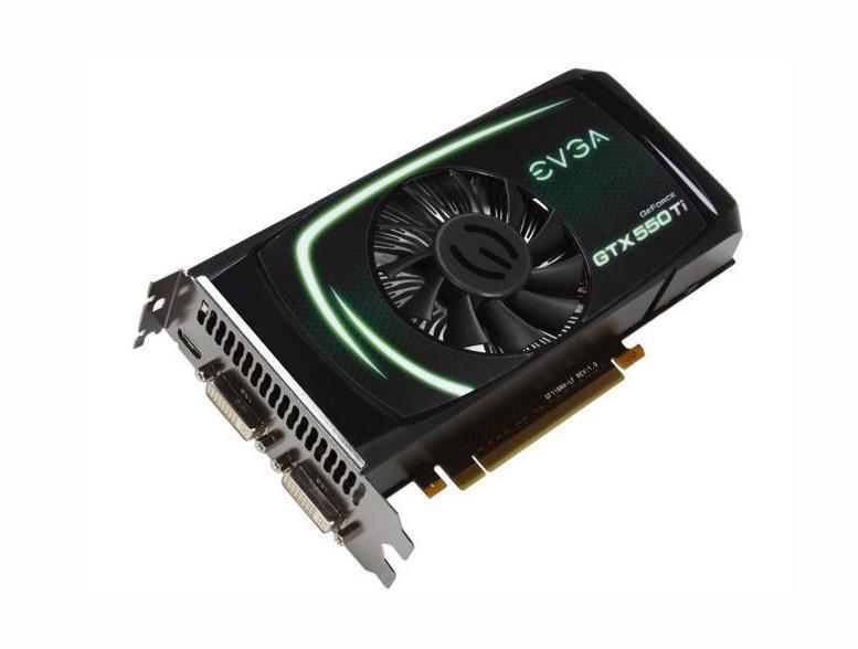 01G-P3-2056-L1 EVGA Nvidia GeForce GTX 550 Ti 1GB GDDR5 Mini HDMI / Dual DVI PCI-Express 2.0 Video Graphics Card