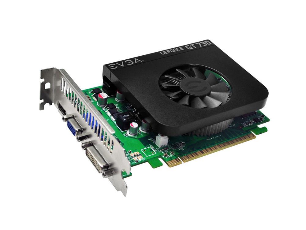 01G-P3-3736-LA EVGA Nvidia GeForce GT 730 1GB GDDR5 128-Bit DVI/ HDMI PCI-Express 2.0 Video Graphics Card