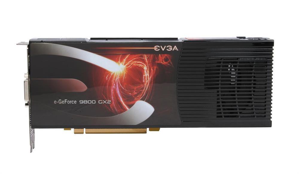 01G-P3-N892-TX EVGA GeForce 9800 GX2 SC 1GB GDDR3 512-Bit HDCP Ready SLI Supported PCI-Express 2.0 x16 Video Graphics Card