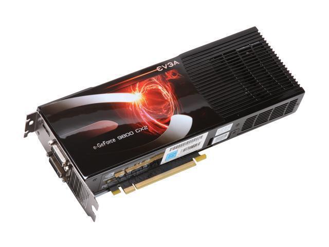 01G-P3-N895-LX EVGA Nvidia GeForce 9800 GX2 KO 1GB GDDR3 512-Bit HDCP Ready SLI Supported PCI-Express 2.0 x16 Video Graphics Card