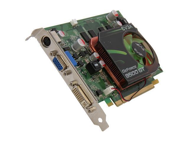 01G-P3-N958-LX EVGA Nvidia GeForce 9500 GT 1GB DDR2 128-Bit HDCP Ready D-Sub/ HDTV / S-Video Out/ DVI PCI-Express 2.0 x16 Video Graphics Card
