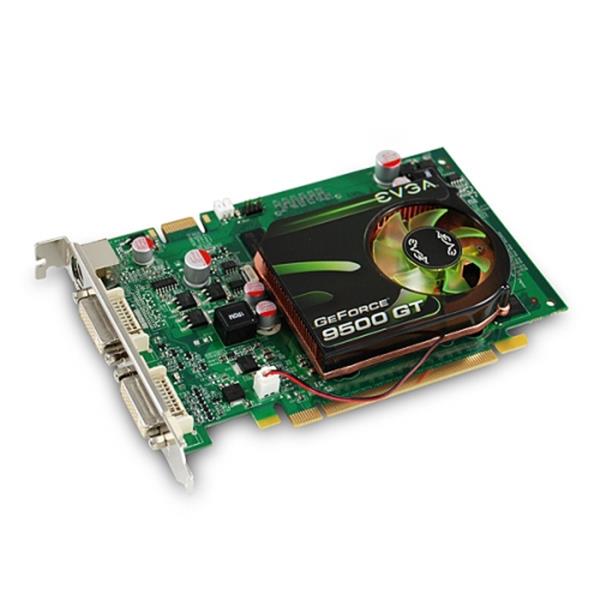 01G-P3-N958-TR EVGA Nvidia GeForce 9500 GT 1GB DDR2 128-Bit HDCP Ready D-Sub/ HDTV / S-Video Out/ DVI PCI-Express 2.0 x16 Video Graphics Card