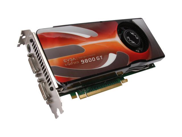 01G-P3-N983 EVGA GeForce 9800 GT AKIMBO Edition 1GB GDDR3 256-Bit Dual DVI/ HDTV/ S-Video Out/ HDCP Ready/ SLI Support PCI-Express 2.0 x16 Video Graphics Card