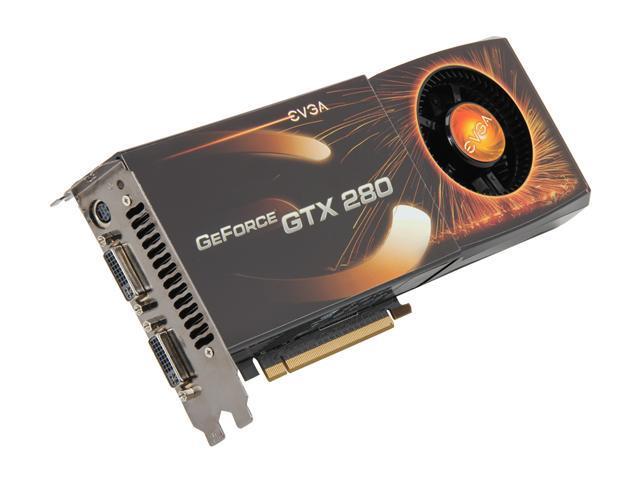 01GP31280TX EVGA Nvidia GeForce GTX 280 1GB GDDR3 512-Bit Dual DVI / HDTV Out PCI-Express 2.0 x16 Video Graphics Card