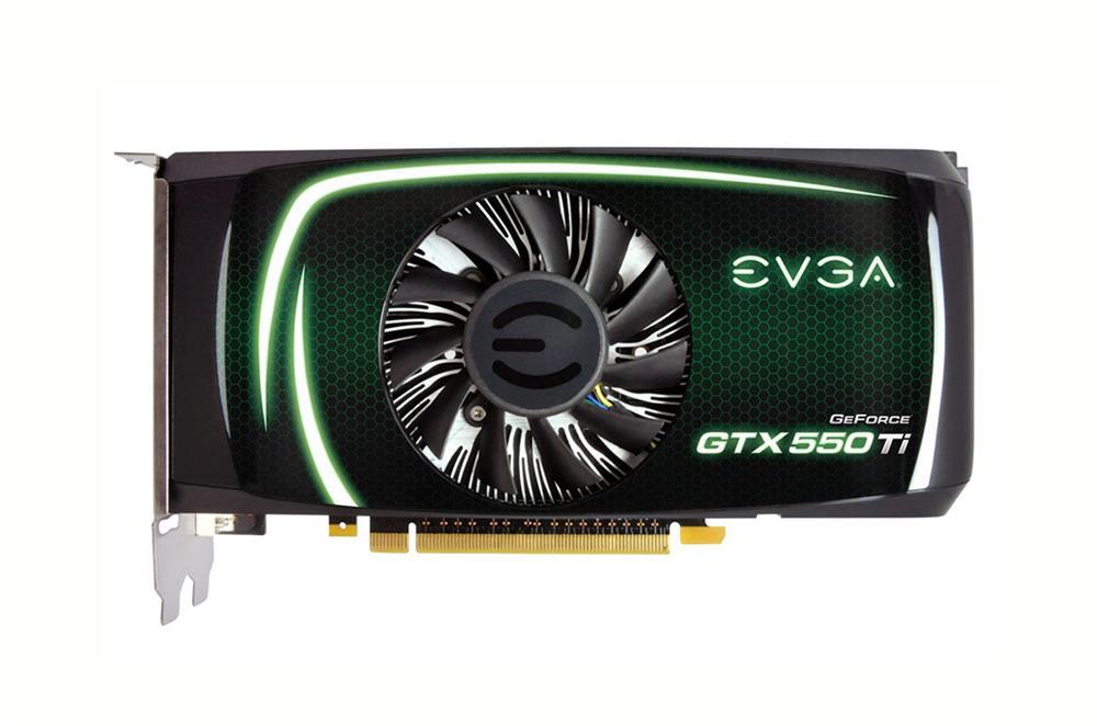 01GP32056LA EVGA Nvidia GeForce GTX 550 Ti 1GB GDDR5 Mini HDMI / Dual DVI PCI-Express 2.0 Video Graphics Card