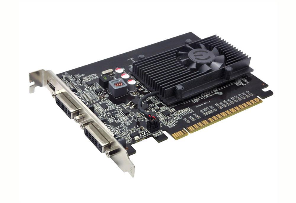01GP32616 EVGA Nvidia GeForce GT 610 1GB DDR3 64-Bit PCI-Express 2.0 x16 Dual DVI/ Mini HDMI/ HDCP Ready Video Graphics Card