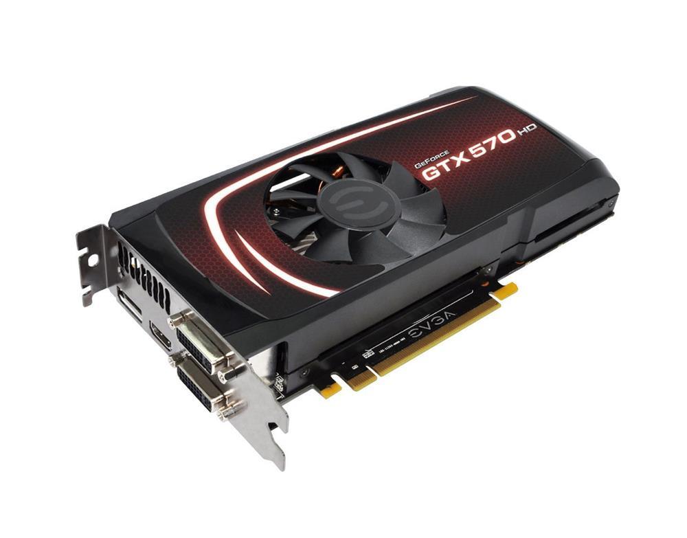 025P31579AR EVGA GeForce GTX 570 HD 1280MB HDMI / DVI / DisplayPort PCI-Express Video Graphics Card