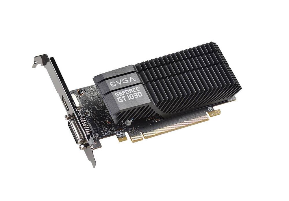 02G-P4-6332-L1 EVGA Nvidia GeForce GT 1030 SC 2GB GDDR5 64-Bit HDMI / DVI PCI-Express 3.0 Low Profile Video Graphics Card
