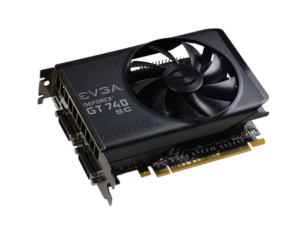 02GP42743KR EVGA GeForce GT 740 Superclocked 2GB DDR3 128-bit PCI Express 3.0 Video Graphics Card