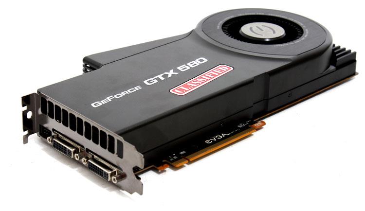 03G-P3-1594-BE EVGA Nvidia GeForce GTX 580 (Fermi) Classified 3GB GDDR5 384-Bit Dual DVI/ EVBot Connector / SLI Support PCI-Express 2.0 x16 Video Graphics Card