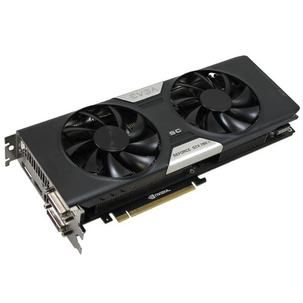 03G-P4-2884-B6 EVGA GeForce GTX 780 Ti Superclocked 3GB GDDR5 384-Bit PCI Express 3.0 DVI/ HDMI/ DisplayPort/ SLI Support with ACX Cooler Video Graphics Card
