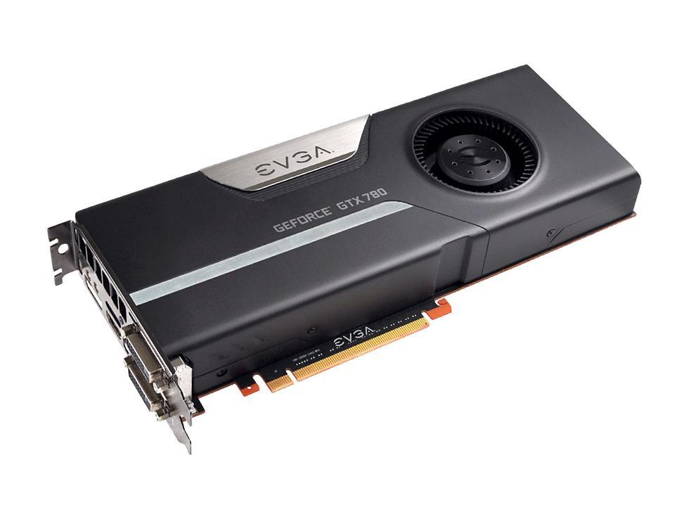 03GP42785T1 EVGA Nvidia GeForce GTX 780 SuperClocked 3GB GDDR5 384-Bit HDMI / DisplayPort / Dual Link DVI PCI Express 3.0 Video Graphics Card