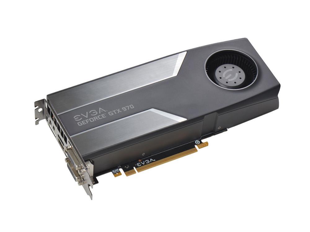 04G-P4-1970-KR EVGA GeForce GTX 970 4GB GDDR5 256-Bit PCI Express 3.0 Dual DVI/ HDMI/ DisplayPort Video Graphics Card