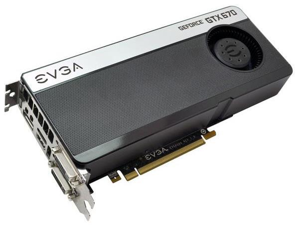 04G-P4-2673-B1 EVGA Nvidia GeForce GTX 670 Superclocked+ 4GB GDDR5 256-Bit HDMI / DisplayPort / Dual DVI HDCP Ready/ SLI Support PCI-Express 3.0 x16 Video Graphics Card