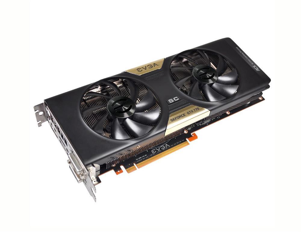04G-P4-3774-B6 EVGA Nvidia GeForce GTX 770 Dual SuperClocked (SC) 4GB GDDR5 256-bit PCI Express 3.0 x16 Dual DVI/ HDMI/ DisplayPort Video Graphics Card with ACX Cooler