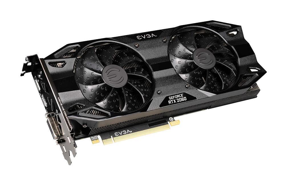 06G-P4-2065-DR EVGA GeForce RTX 2060 SC Ultra Black Gaming 6GB GDDR6 Dual HDB Fans Video Graphics Card