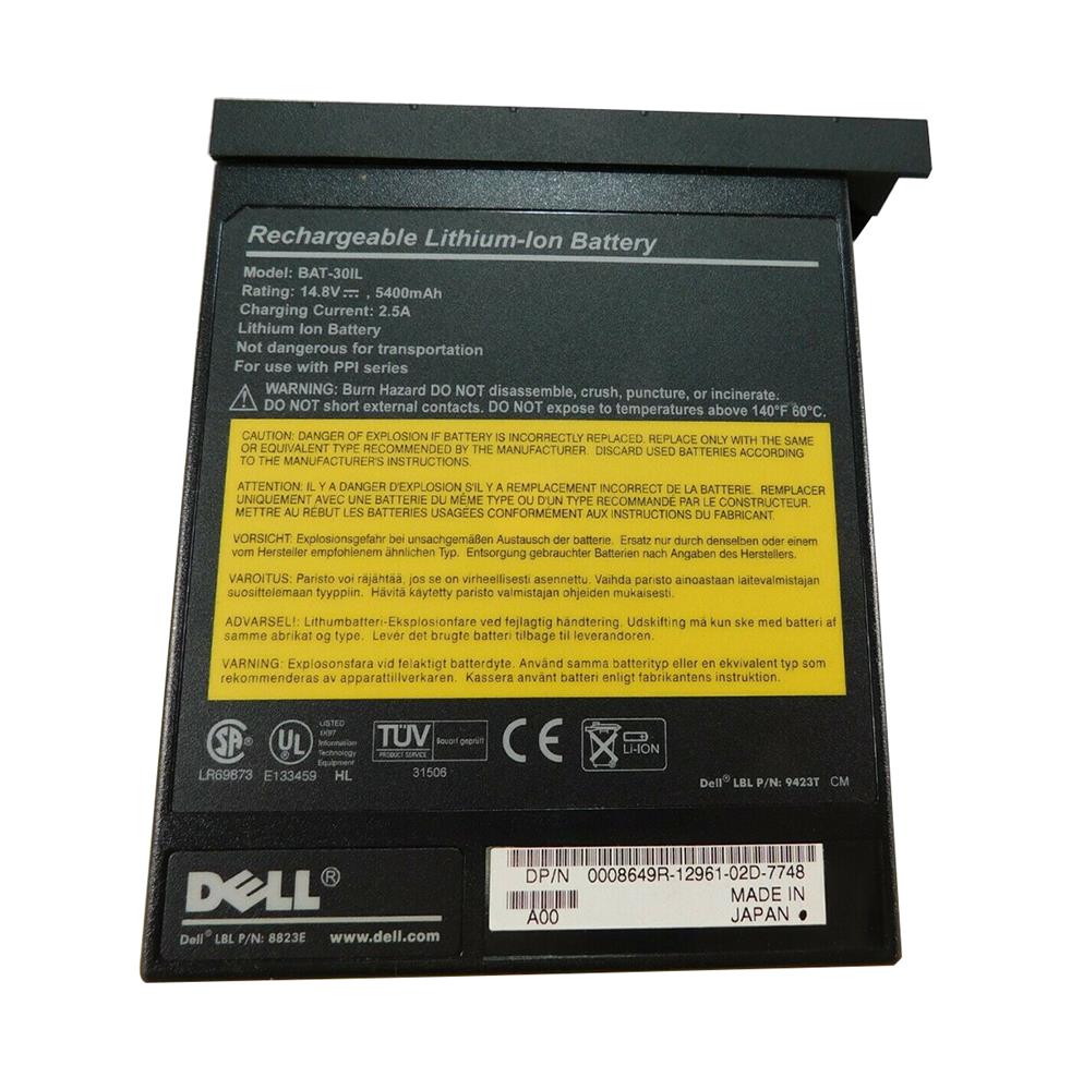 08649R Dell 14.4V Li-Ion Battery for Dell Inspiron 7000/7500 (Refurbished)