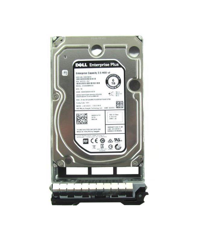 08D1V4 Dell Enterprise 6TB 7200RPM SAS 12Gbps 128MB Cache (512e) 3.5-inch Internal Hard Drive
