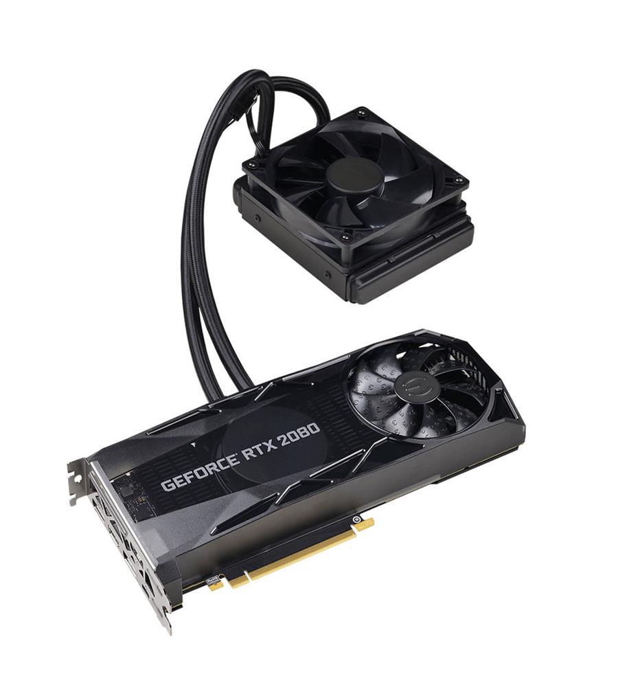 08G-P4-2184-KR EVGA GeForce RTX 2080 XC Hybrid Gaming 8GB GDDR6 256-bit GDDR6 PCI Express 3.0 RGB LED Logo Metal Backplate Video Graphics Card