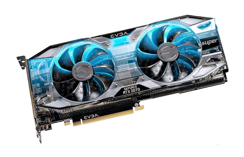 08G-P4-3173-KA EVGA GeForce RTX 2070 Super XC Ultra 8GB GDDR6 Overclocked 2.75 Slot Extreme Cool Dual 70C Gaming RGB Metal Backplate Video Graphics Card