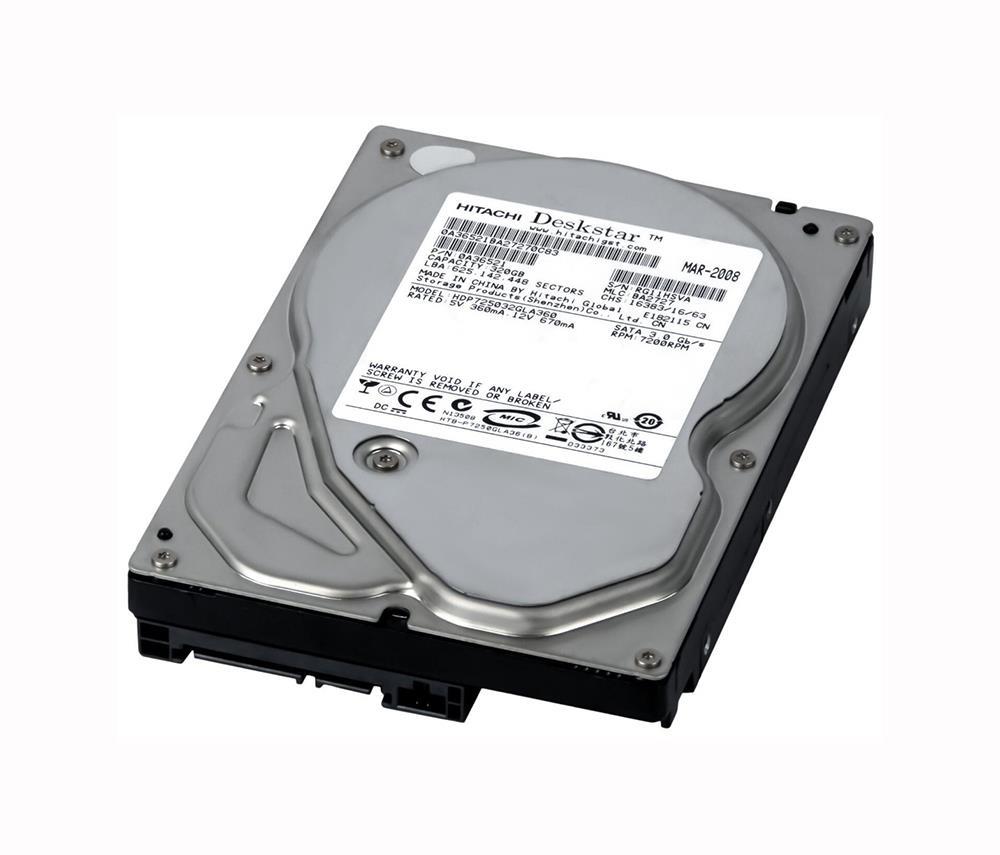 0A34976 Hitachi Deskstar T7K500 320GB 7200RPM SATA 3Gbps 16MB Cache 3.5-inch Internal Hard Drive