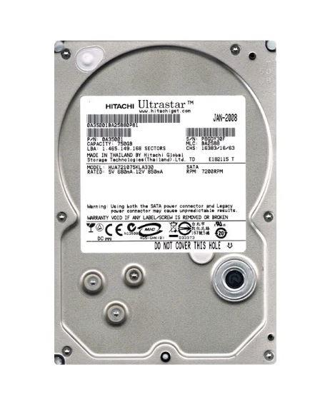 0A35001 Hitachi Ultrastar A7K1000 750GB 7200RPM SATA 3Gbps 32MB Cache 3.5-inch Internal Hard Drive