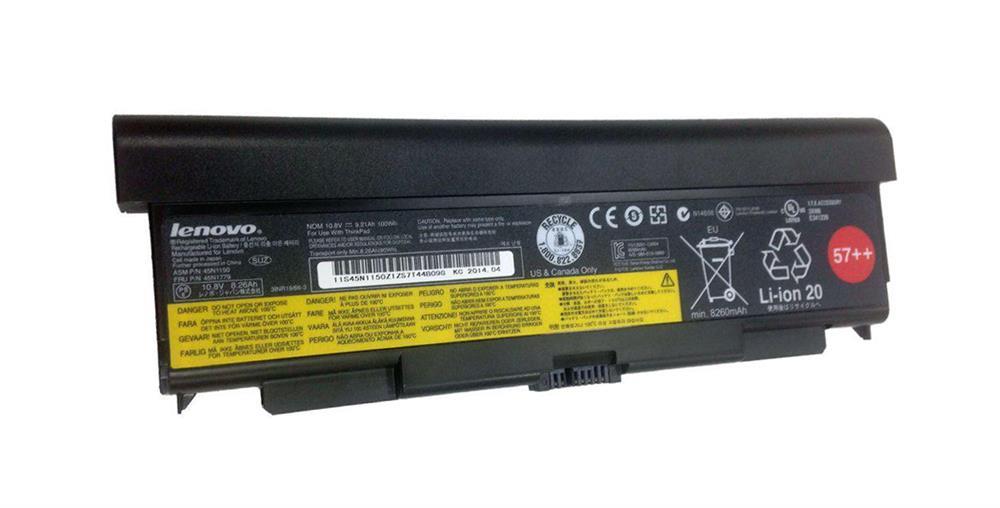 0C52864-08 Lenovo ThinkPad Battery 57++ 9 Cell T440p/t540p/l440/l540 (Refurbished)
