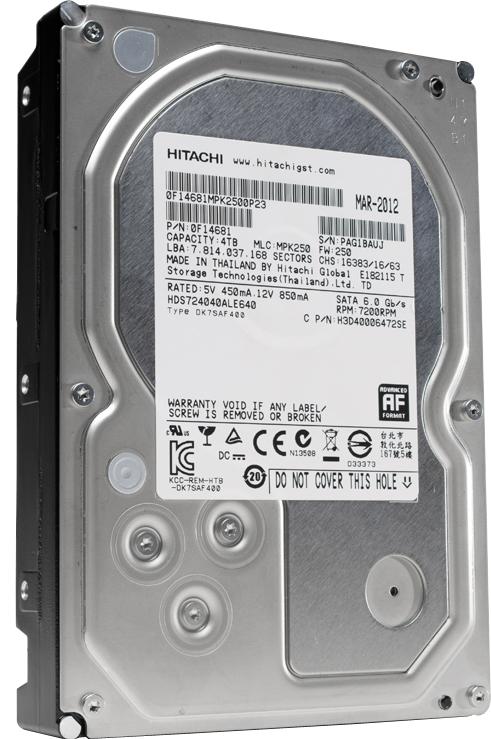 0F14681 HGST Hitachi Deskstar 7K4000 4TB 7200RPM SATA 6Gbps 64MB Cache (512e) 3.5-inch Internal Hard Drive