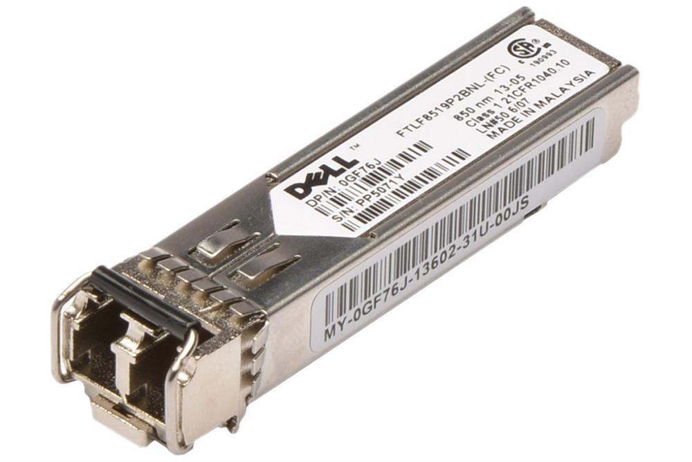 0GF76J Dell 2Gbps 1000Base-SX Multi-Mode Fibre 500m 850nm Duplex LC Connector SFP Transceiver Module