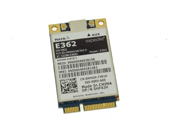 0HF4JH Dell Wireless 5802 LTE Mobile Broadband mini Card for Latitude E5802