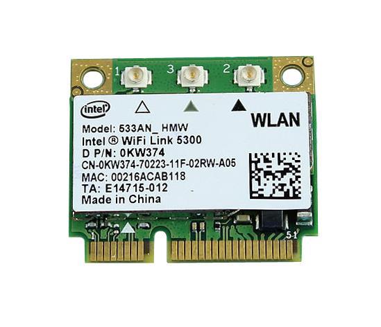 0KW374 Dell 802.11a/g/n Wireless Lan Card
