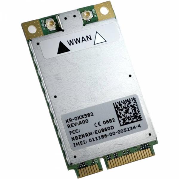 0KX582 Dell Wireless 5520 Mini-PCI Express 3G Broadband WWAN Card