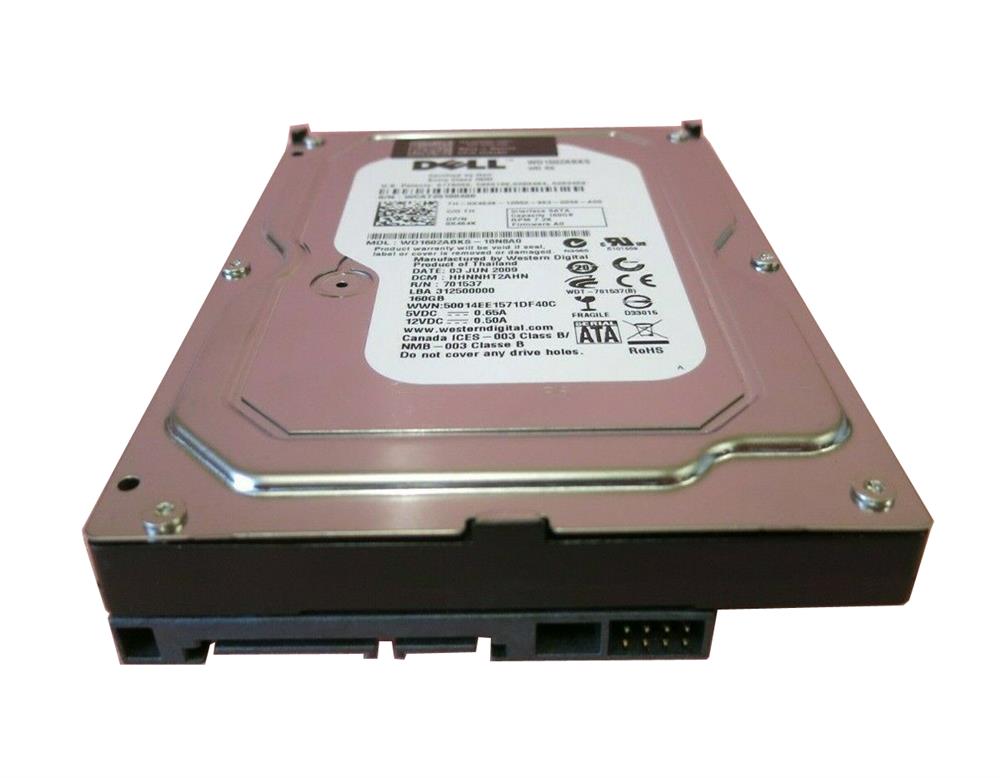 0MC273 Dell 160GB 7200RPM SATA 3Gbps 8MB Cache 3.5-inch Internal Hard Drive