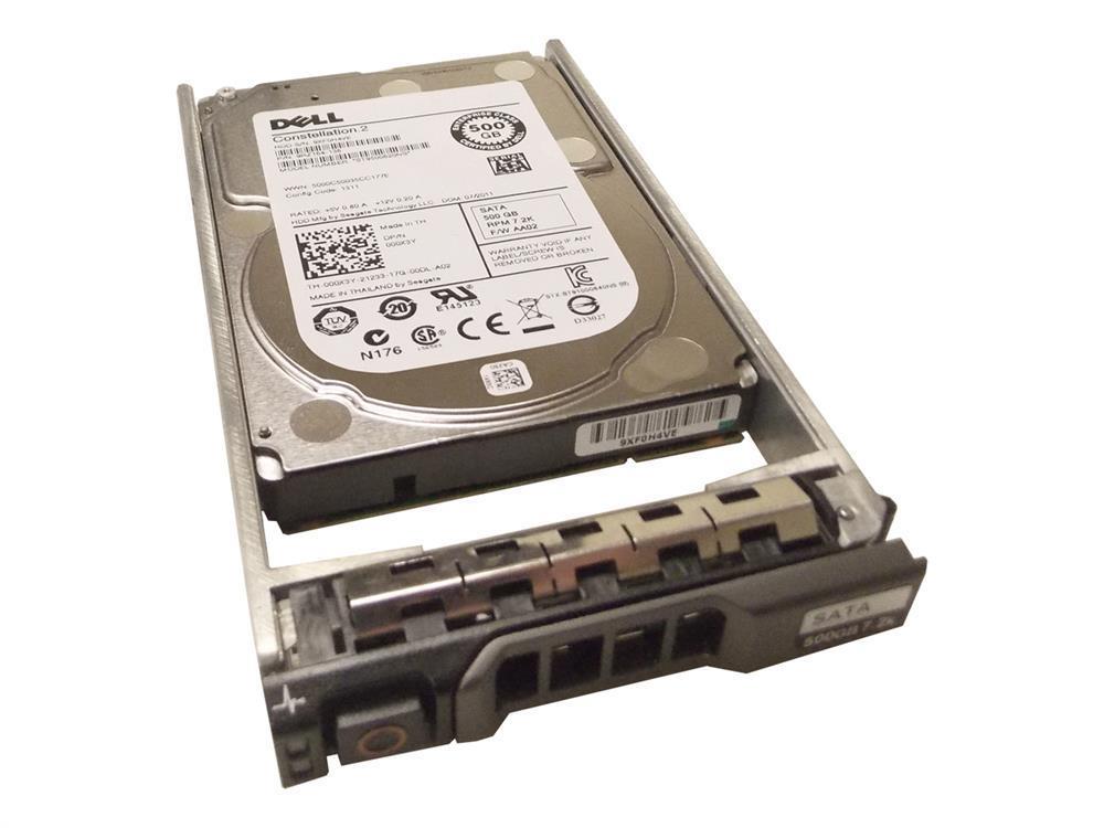 0MG256 Dell 500GB 7200RPM SATA 3Gbps 3.5-inch Hot Swap Internal Hard Drive