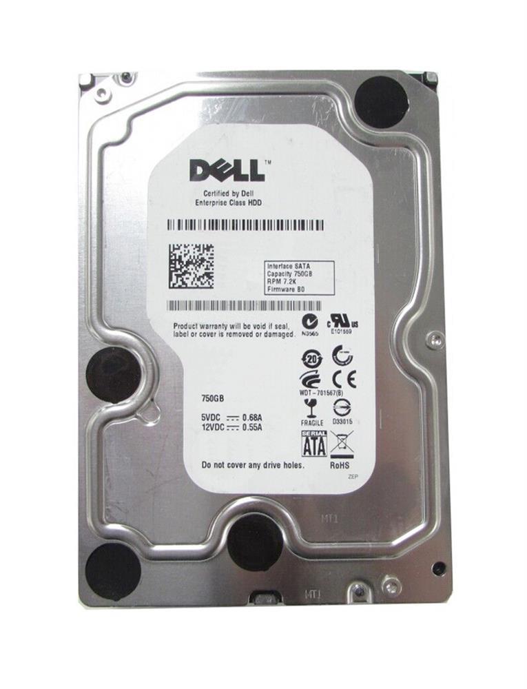 0NN987 Dell 750GB 7200RPM SATA 3Gbps 32MB Cache 3.5-inch Internal Hard Drive