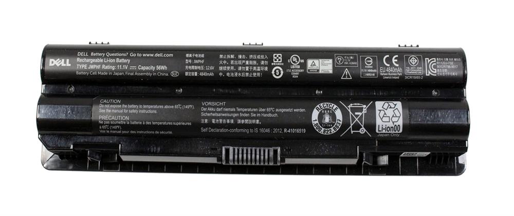 0W3Y7C Dell 6-Cell 56WHr Battery for Xps L401x, L501x, L502x, L701x (Refurbished)