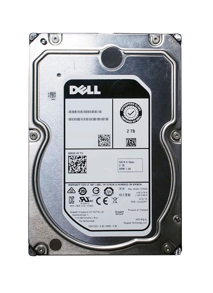 0WG9R0 Dell 2TB 7200RPM SATA 6Gbps 3.5-inch Internal Hard Drive