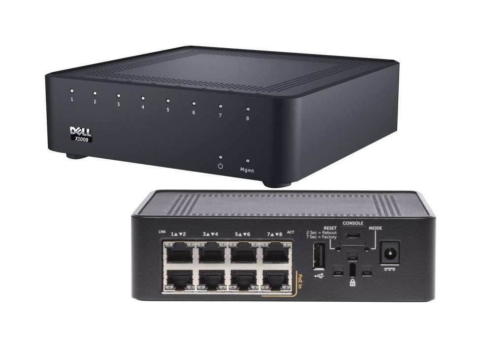 0X1008 Dell Networking X1008 8-Ports Switch (Refurbished)