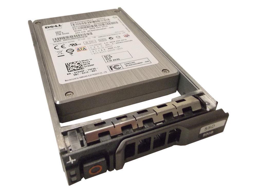 0Y949P Dell 50GB SLC SATA 3Gbps 2.5-inch Internal Solid State Drive (SSD)