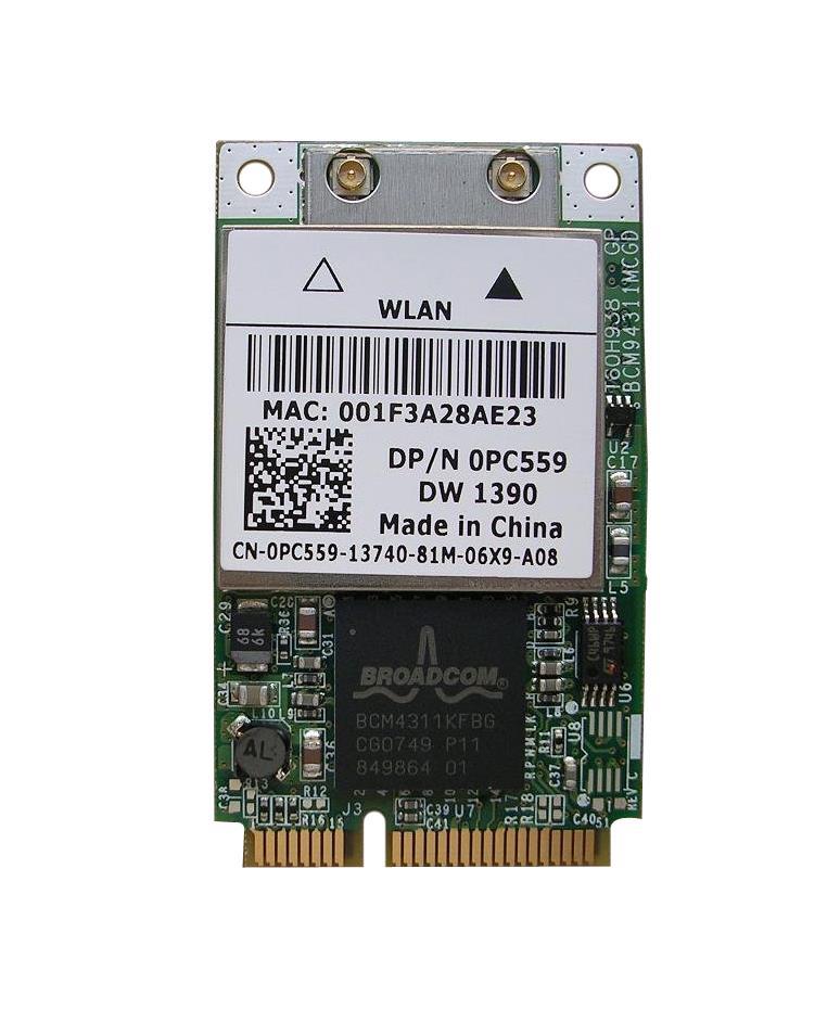 0YH774 Dell Truemobile Wireless 1390 Broadcom Mini Pci Express Card