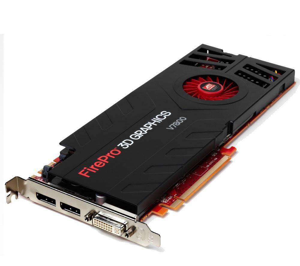 100-505604 ATI FirePro V7800 2GB 256-Bit GDDR5 PCI Express 2.0 x16 Dual-link DVI/ DisplayPort/ CrossFire Supported Workstation Video Graphics Card