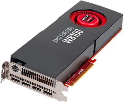 100-505738 ATI FirePro W8100 16GB GDDR5 512-bit PCI-Express 3.0 x16 4x DisplayPort/ CrossFire Supported Workstation Video Graphics Card