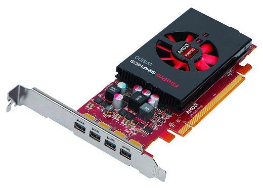 100-505817 ATI FirePro W4100 2GB DDR5 128-Bit PCI Express 3.0 x16 4x Mini DisplayPort Workstation Video Graphics Card