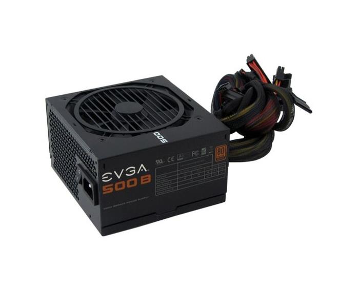 100-B1-0500-KR EVGA 500B Bronze 500-Watts 12V 40A 80 Plus Bronze Power Supply