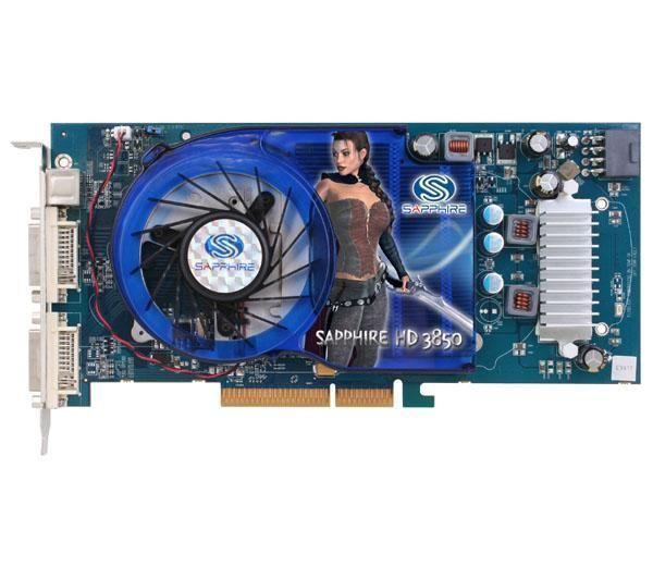 100228L Sapphire Radeon HD 3850 512MB 256-Bit GDDR3 AGP 4X/8X Dual DVI/ HDTV/ S-Video Out Video Graphics Card