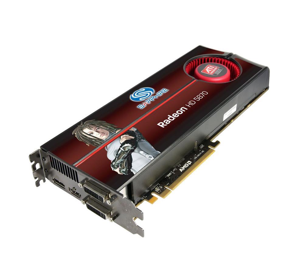 100281-2SR Sapphire Radeon HD 5870 Graphics Card PCI Express 2.0 x16 1GB GDDR5 SDRAM 2560 x 1600 CrossFireX