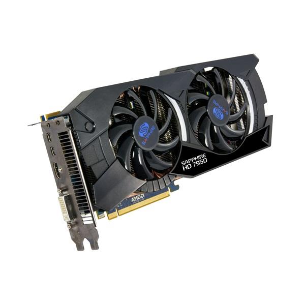109-C38137-00 Sapphire Radeon HD 7950 3GB 384-Bit GDDR5 PCI Express 3.0 x16 HDMI/ DVI-I/ Dual Mini DisplayPort Video Graphics Card