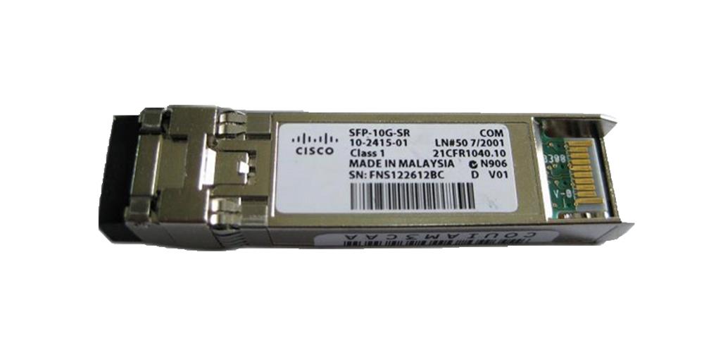 10G-SFP-SR Cisco 10Gbps 10GBase-SR Multi-mode Fiber 300m 850nm Duplex LC Connector SFP+ Transceiver Module