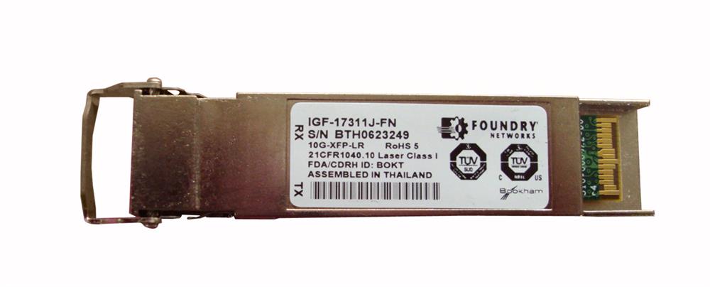 10G-XFP-LR-4 Brocade 10Gbps 10GBase-LR Single-mode Fiber 10km 1310nm Duplex LC Connector XFP Transceiver Module